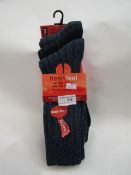 3 x pairs of Fresh Feel Wool rich Big Foot Socks size UK 11-14 new & packaged