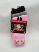 3 x pairs of Ladies Winter Warm Thermal Design Socks size UK 4-7 new & packaged