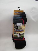 3 x pairs of Men's Fresh Feel Hike Boot Socks size 6-11 new & packaged