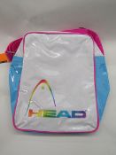 Head Glossy Shoulder Bag white/blue new in packaging