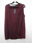 New Look Maternity Nursing Drape Wrap T shirt size 16 new with tags