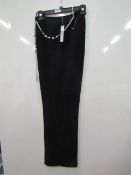 Tahari Arthur S Levine  Ladies Black Wide Leg Trousers size 16 RRP £40 new with tags