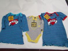3 items being Rock a bye Originals baby's play Dress size 9-12 mths new with tags & Rock a bye