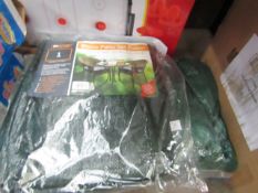 2 X Garden Furniture covers, 1 is for a bistro set the other is for a medium oval set both new in