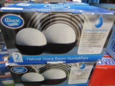 3 X Airess Natural Stone Room Humidifiers PK of 2 unchecked & boxed