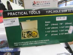 Practical Tools 11 PC Holesaw Set new & boxed