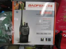 Baofeng BF 888S Portable Two Way radio. PK of 2 new & Boxed