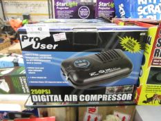 3 X Pro User Digital Air Compressors all unchecked all boxed