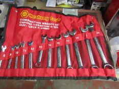 Hesheng Tools Combination Wrench set   12 Pieces 8-24 MM new