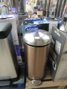 Adidas Cushion close 30 ltr Copper & Stainless Steel Finish boxed (has dent on back)