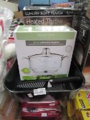 3 Items being, Square ovenproof dish,taylors eye witness kitchen knife,20cm universal steamer lid