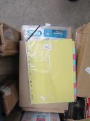 1 box of 20 A4 10 part Dividers new & 12 x A4 Personalisable 3Flap Folders new