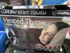 Heated Throw 160 X 130 Cm unchecked & boxed