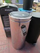 Brabantia 30 Litre chrome & black bin boxed