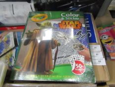 PK of 6 Star Wars Color & Sticker books, all new in packaging
