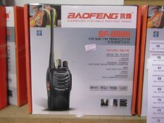 Baofeng portable two-way radio, BF-888S VHF/UHF FM transceiver. New & boxed.