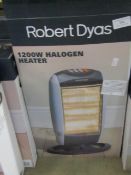 1200w Halogen heater, tested working and boxed.