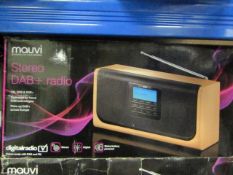 5x Mauvi stereo DAB+ radio, all untested and boxed.