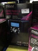 5x Mouvi DAB radio and alarm clock, all untested and boxed.