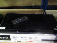 Sony Blu-Ray disc/DVD player, tested working and boxed.  Features;   - 4K Upscale   - Blu-Ray 3D   -