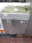 Whirlpool intergrated dish washer, powers on.