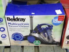 Beldray Multicyclonic vacuum cleaner, tested working and boxed.