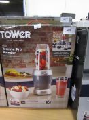 Tower 1000w Xtreme Pro blender, tested working and boxed.