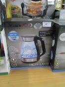 Daewoo Electricals the aqua kettle, tested working and boxed.