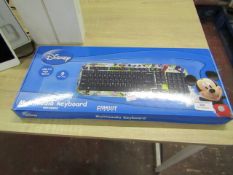 Disney multimedia keyboard, tested working and boxed.