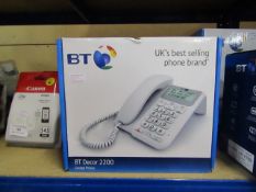 BT decor 2200 corded phone. Unchecked & boxed.