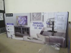 Sanus swivel TV base for 32" - 60" TV's, complete and boxed. RRP £199.99