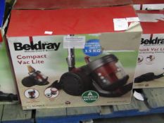 Beldray compact vac lite, tested working and boxed.