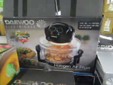 Daewoo Electricals halogen air fryer, tested working and boxed.