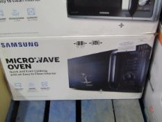 Samsung MS23H3125AK microwave oven, tested working and boxed. RRP £95.00 at https://www.johnlewis.