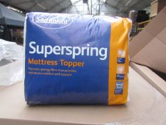 Silentnight Super Spring Mattress Topper, Kingsize, brand new and packaged. RRP £29.99