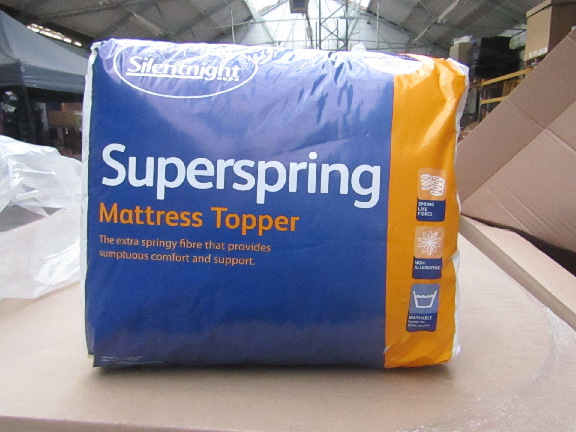 Silentnight Super Spring Mattress Topper, Kingsize, brand new and packaged. RRP £29.99