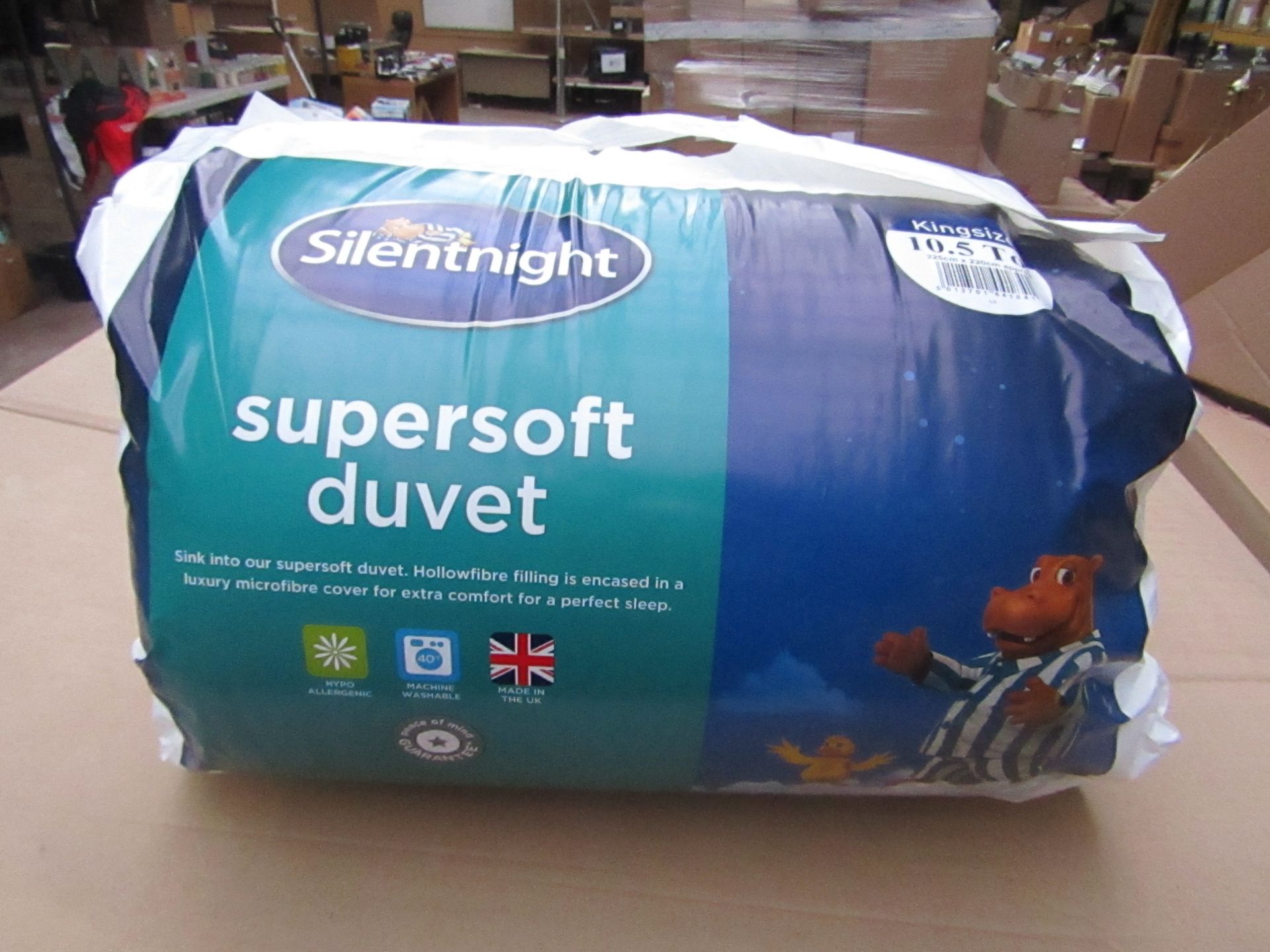 Silentnight Supersoft Duvet, Kingsize, 10.5 Tog, brand new and packaged. RRP £24.99