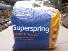 2 x Silentnight Super Spring Mattress Topper, Kingsize, brand new and packaged. RRP £29.99