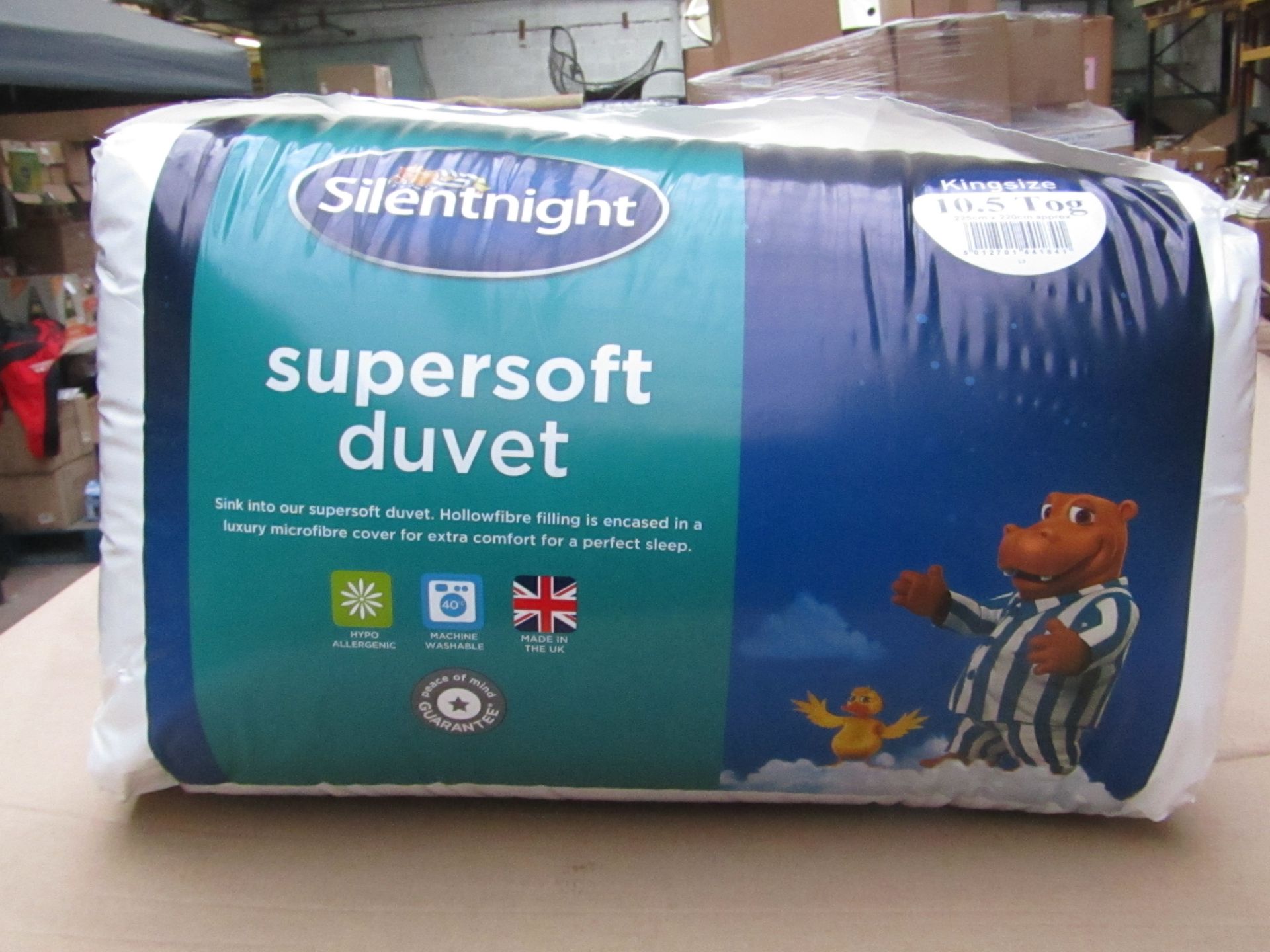 4 x Silentnight Supersoft Duvet, Kingsize, 10.5 Tog, brand new and packaged. RRP £24.99