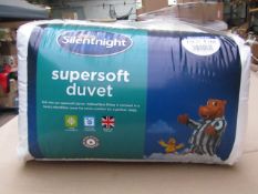 4 x Silentnight Supersoft Duvet, Kingsize, 10.5 Tog, brand new and packaged. RRP £24.99