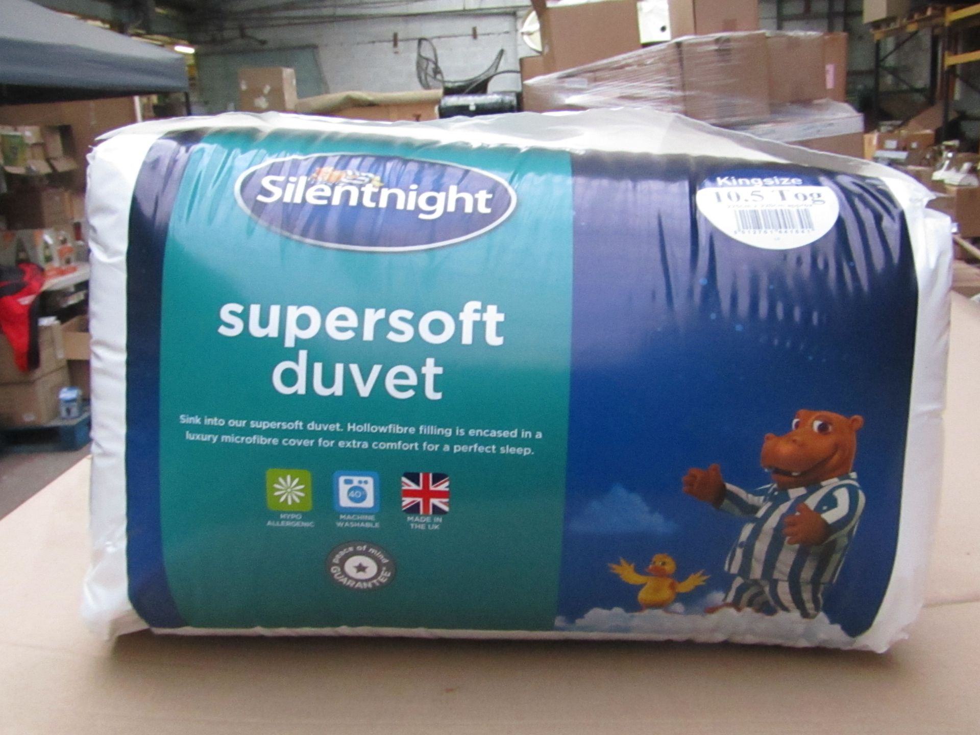 Silentnight Supersoft Duvet, Kingsize, 10.5 Tog, brand new and packaged. RRP £24.99