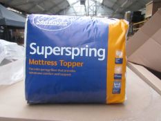 Silentnight Super Spring Mattress Topper, Kingsize, brand new and packaged. RRP £29.99