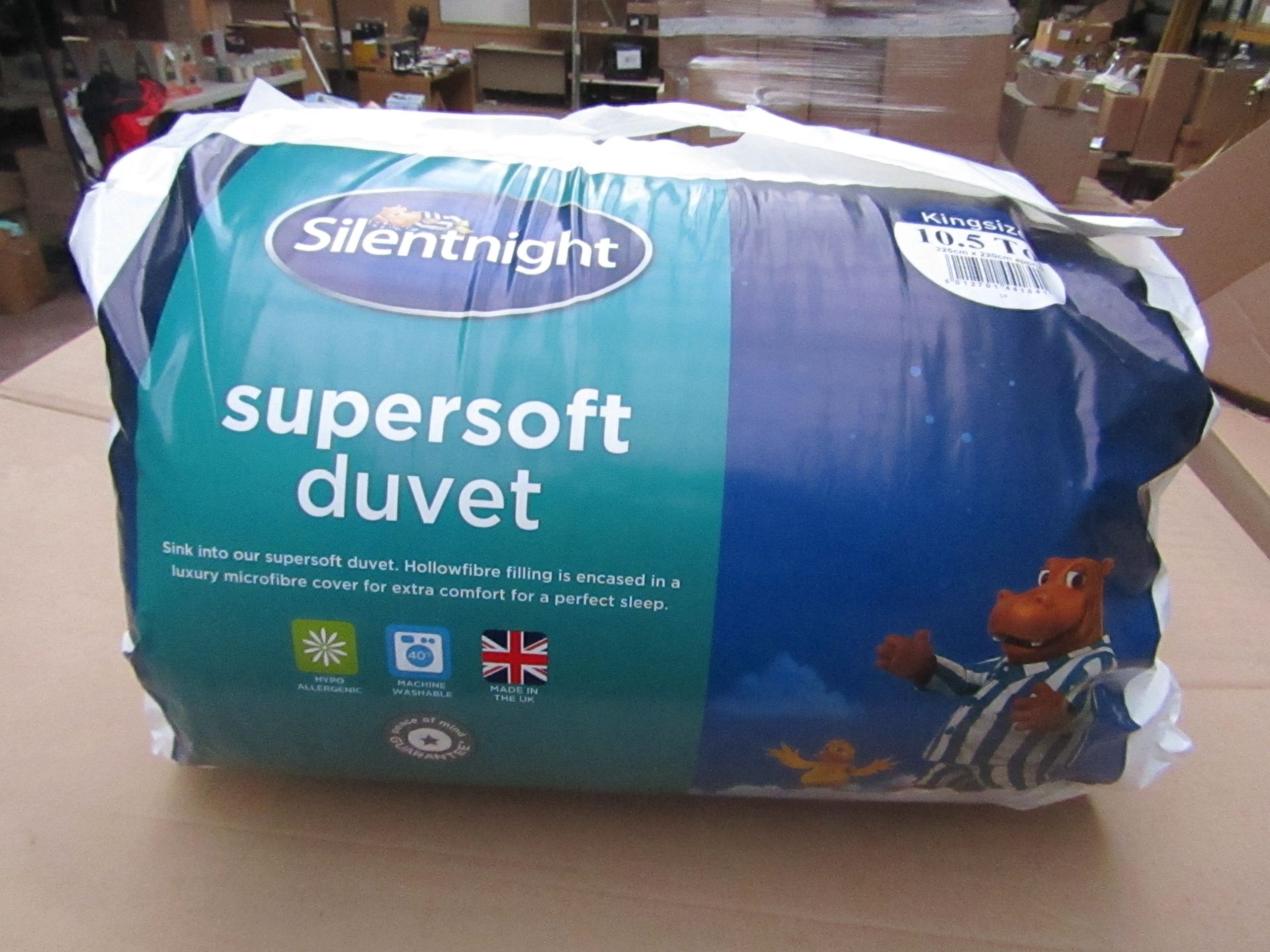 Silentnight Supersoft Duvet, Kingsize, 10.5 Tog, brand new and packaged. RRP £24.99