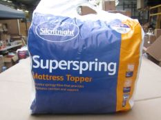 2 x Silentnight Super Spring Mattress Topper, Kingsize, brand new and packaged. RRP £29.99