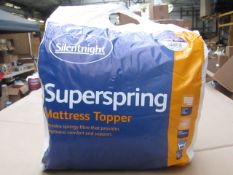 Silentnight Super Spring Mattress Topper, Kingsize, brand new and packaged. RRP £29.99