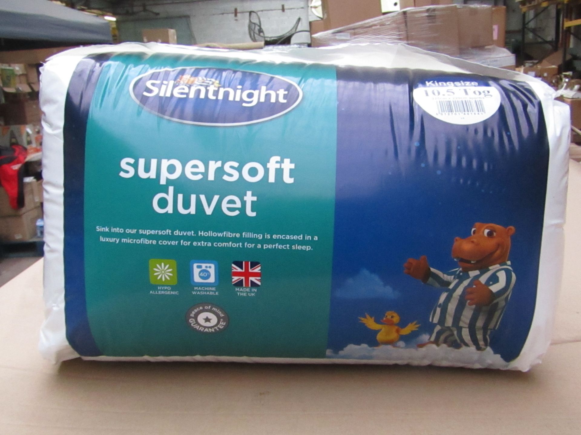 4 x Silentnight Supersoft Duvet, Kingsize, 10.5 Tog, brand new and packaged. RRP £24.99