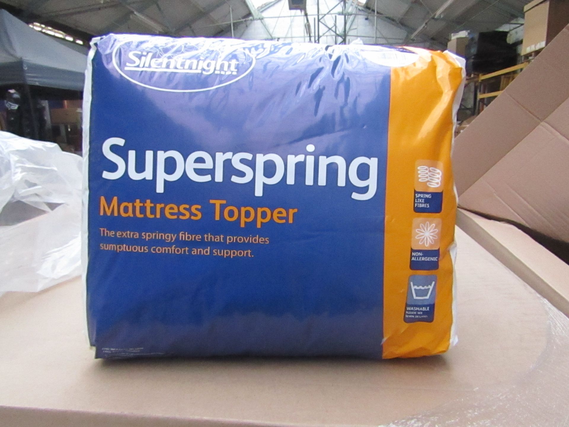 Silentnight Super Spring Mattress Topper, Kingsize, brand new and packaged. RRP £29.99