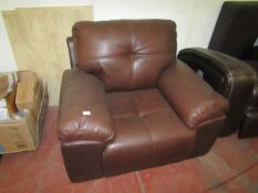 Costco Brown leather armchair