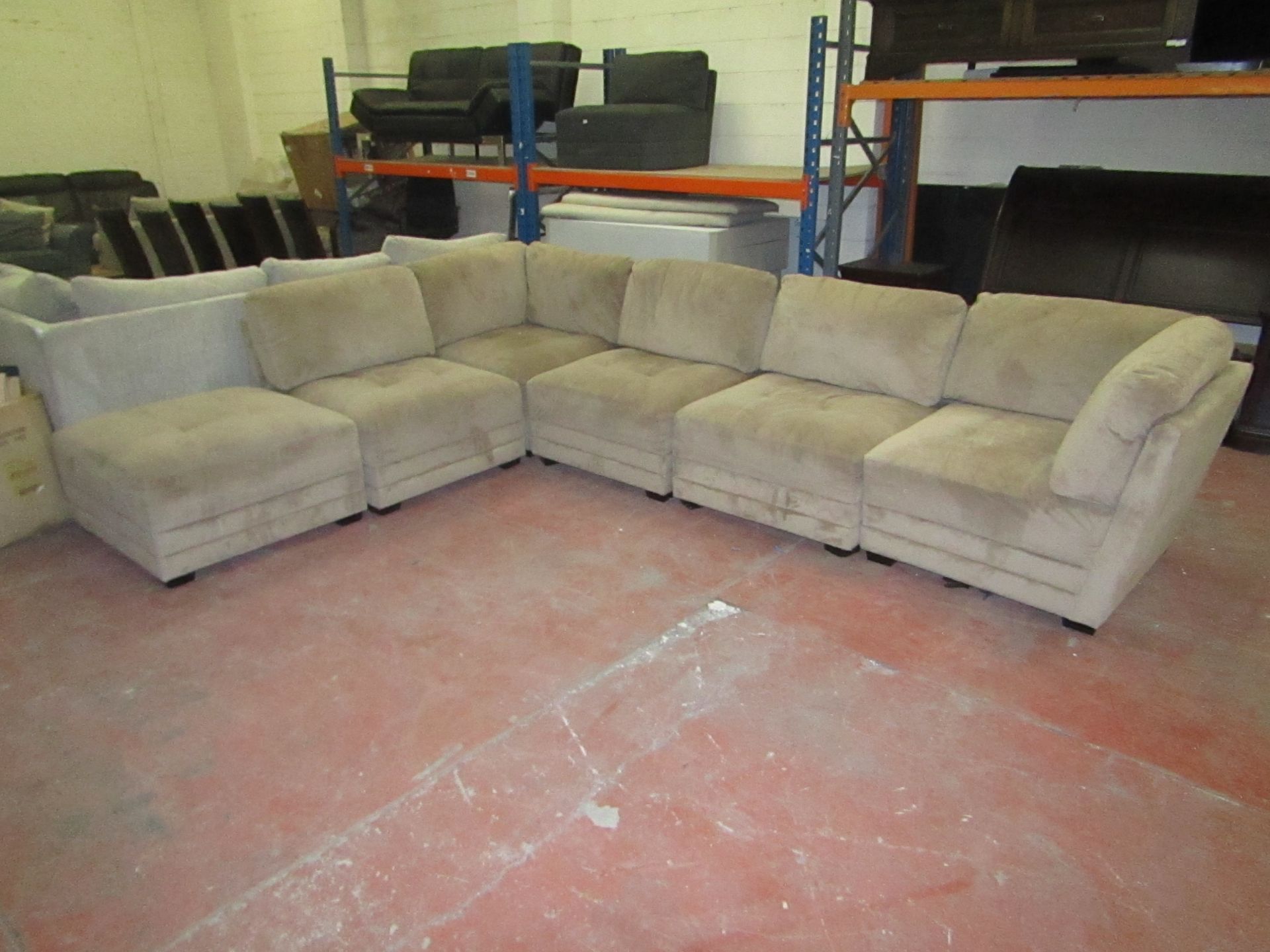 M-Star 6 piece sectional sofa, RRP Circa £1000