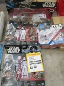 4x Various Star Wars toys, all unchecked and packaged.